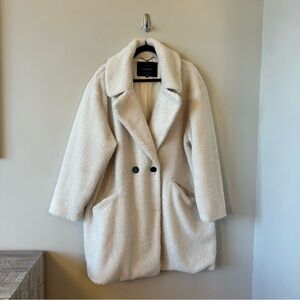 Lucky Brand-Teddy Coat Off-White (Size:2X)